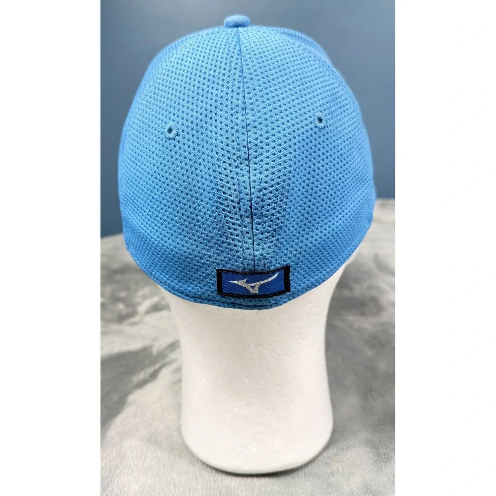 Mizuno Golf Hat Mens S/M Blue Mesh Back Snapback Performance Wear